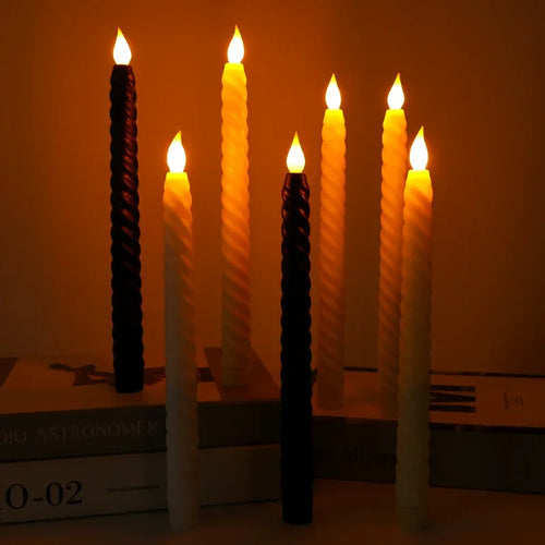bougies led clignotantes sans flamme pour décorations festives - vue 3 sur 16