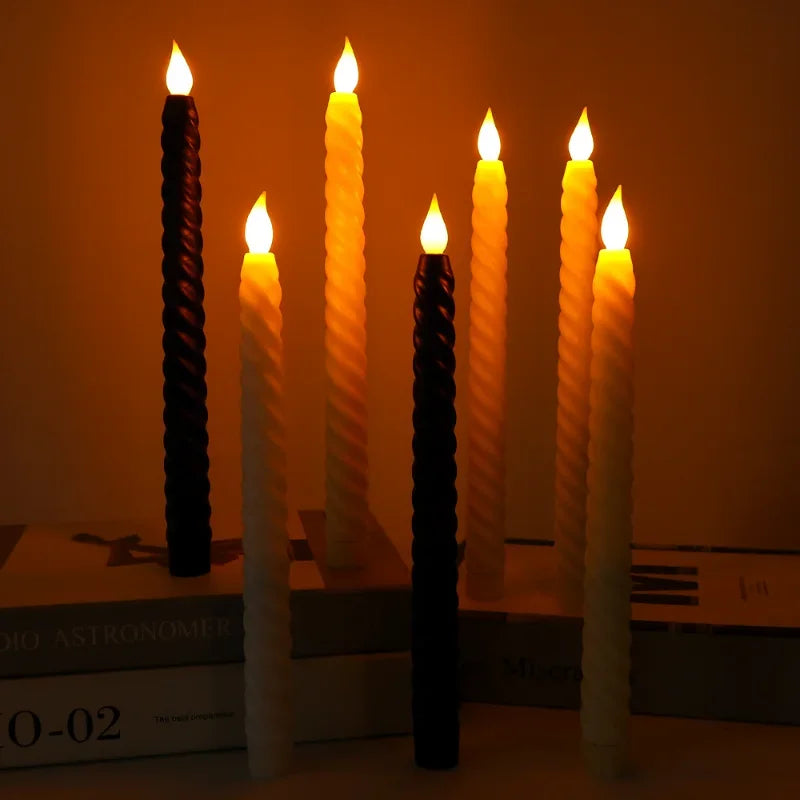 bougies led clignotantes sans flamme pour décorations festives - vue 3 sur 16