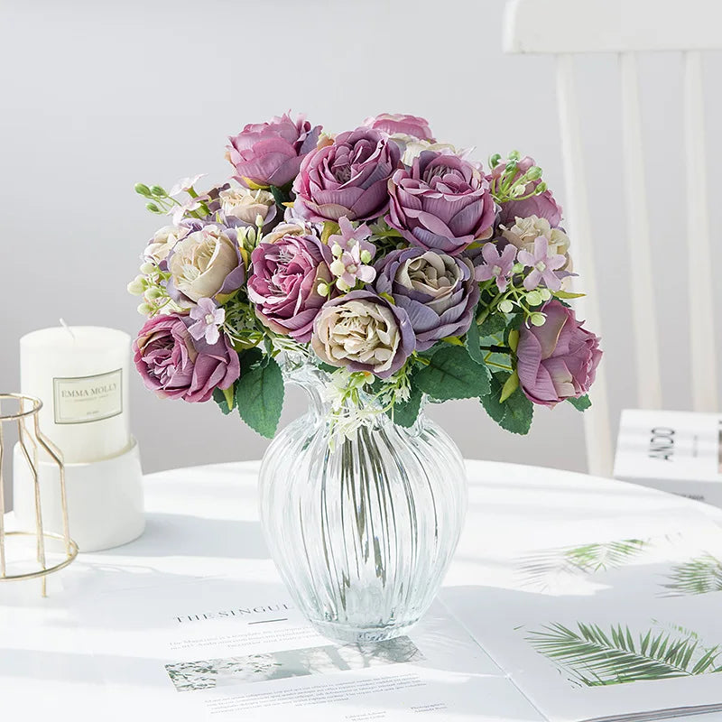 fleurs artificielles pour décoration mariage et scrapbooking - vue 5 sur 9