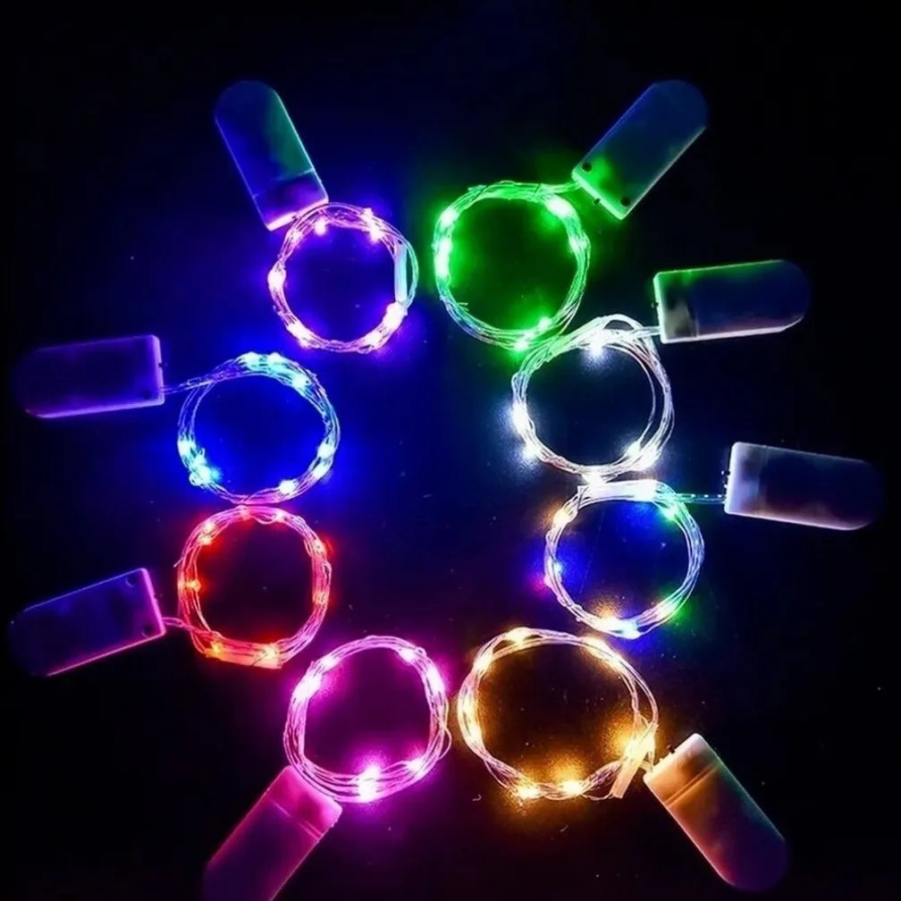 guirlande lumineuse led étanche en cuivre pour décorations festives - vue 5 sur 15