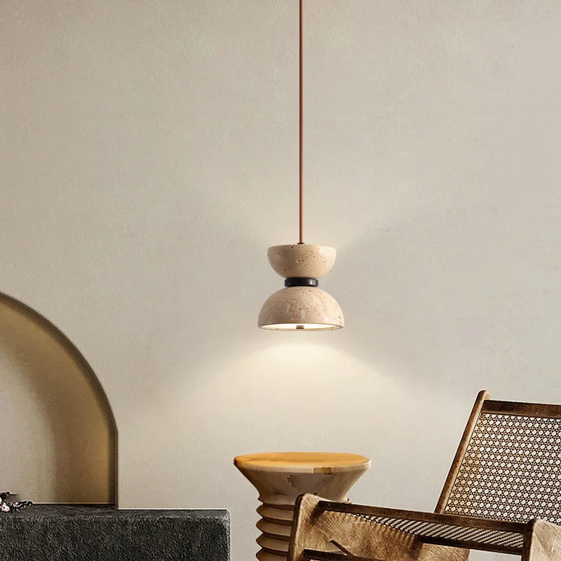 lampe de suspension led nordique en forme de grotte - vue 2 sur 7