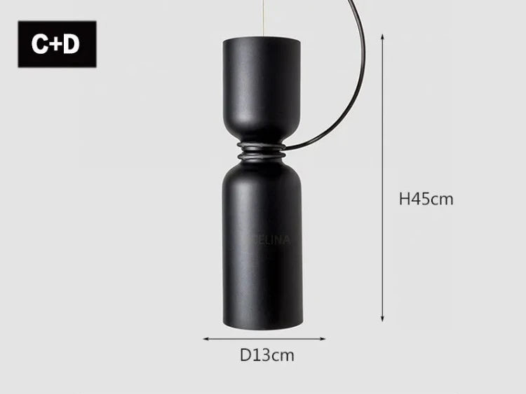 suspension nordique moderne à led pour décoration intérieure créative - vue 9 sur 24