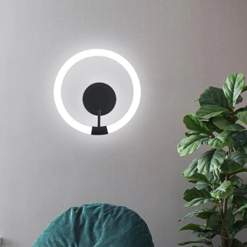 Applique murale LED Moderne Or Cercle - vue 5 sur 8