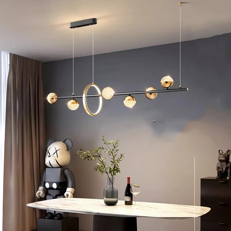 Chambre moderne salle à manger décorative led plafonniers lampes suspendues éclairage intérieur éclairage intérieur plafonnier lustre - vue 5 sur 8