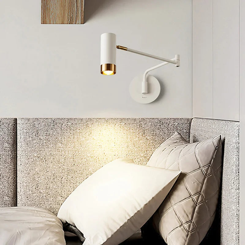 applique murale pliante pour lecture moderne avec bras pivotant - vue 3 sur 7