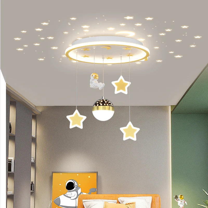 Plafonnier LED en forme d'étoile pour chambre d'enfant - vue 3 sur 9