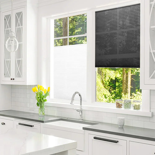 Store plissé auto adhesif pour fenetre cuisine balcon