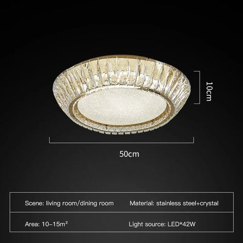 plafonnier en cristal luxe design nordique pour décoration intérieure