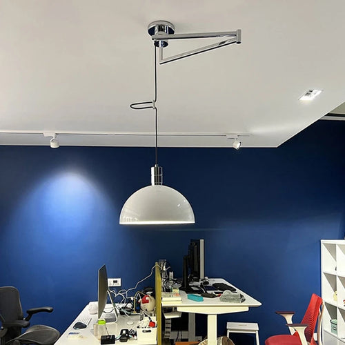 Suspension télescopiques modernes pliantes en métal salle à manger cuisine barre d'étude rotatif décor à la maison éclairage E27 - vue 4 sur 12