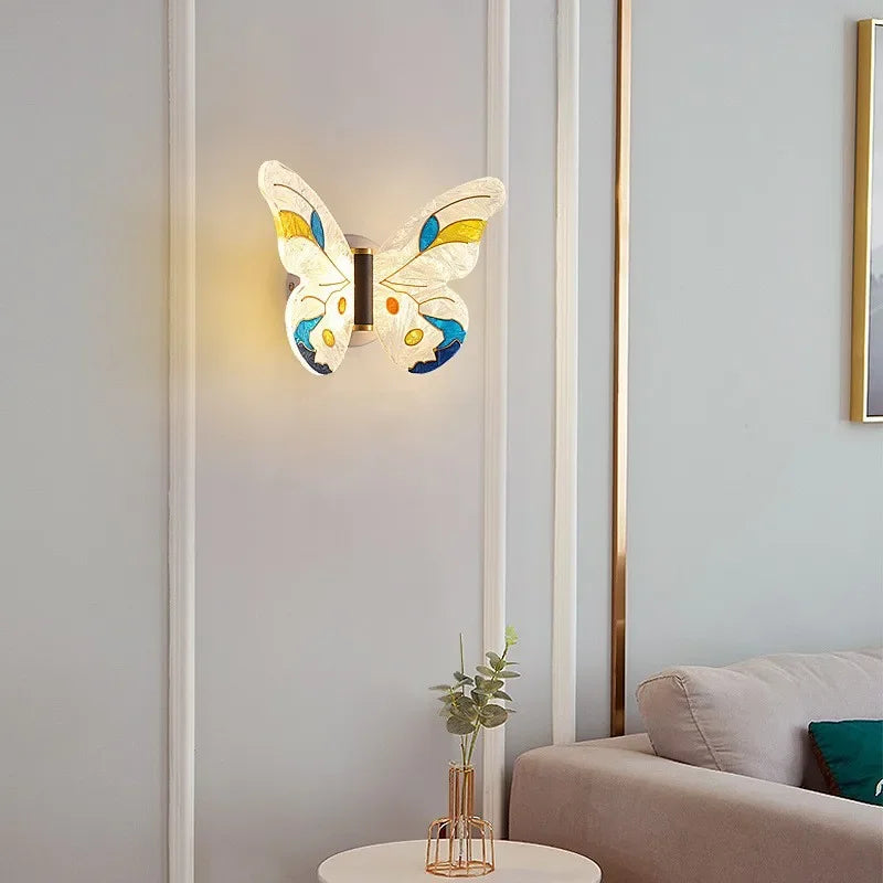 applique murale LED papillon pour chambre d'enfant décoration murale - vue 4 sur 10