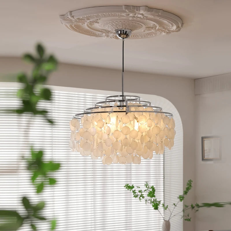 lustre en coquillage style français pour intérieur élégant - vue 2 sur 10