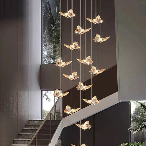 suspension en cristal nordique à led pour décoration moderne - vue 6 sur 18