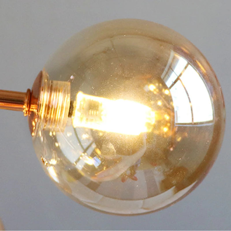 lustre nordique à têtes multiples pour décoration intérieure - vue 10 sur 12
