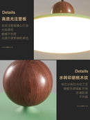 lampe à poser design en bois de noyer pour intérieur élégant