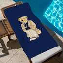 Serviette de plage séchage rapide motif oursons anime
