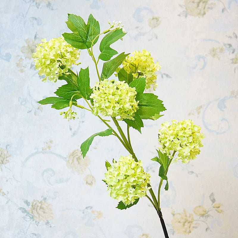hortensia boule de neige luxe fleurs artificielles pour décoration intérieure - vue 5 sur 8