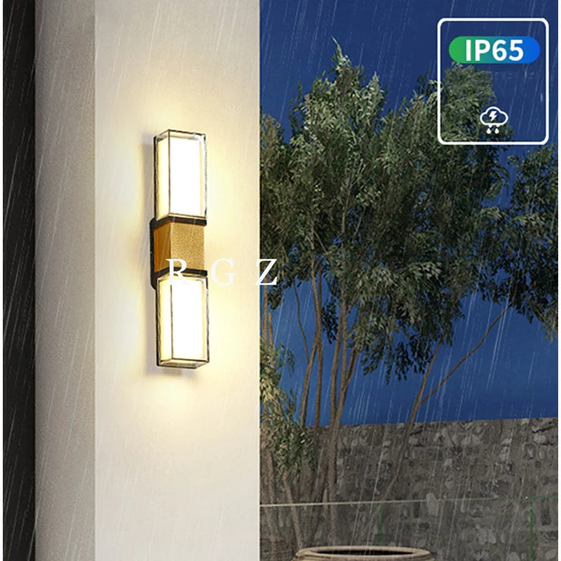 IP65 étanche 12W éclairage extérieur applique murale LED lampe moderne en aluminium monté en Surface Led jardin escaliers porche lumière AC110V 220V - vue 6 sur 6