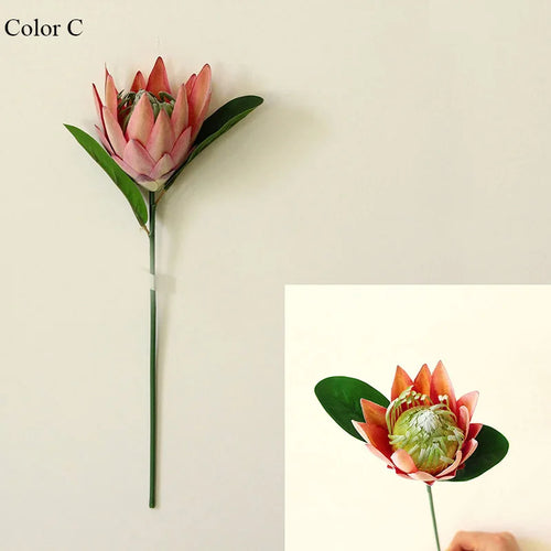 branche de protea cynaroides fleurs artificielles pour jardin et décoration - vue 12 sur 12