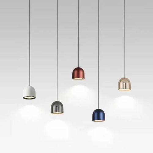 Moderne LED Lustre Lumière Restaurant Bar Hôtel Minimaliste Tête Unique Suspension Salon Chevet Allée Plafonniers - vue 5 sur 11