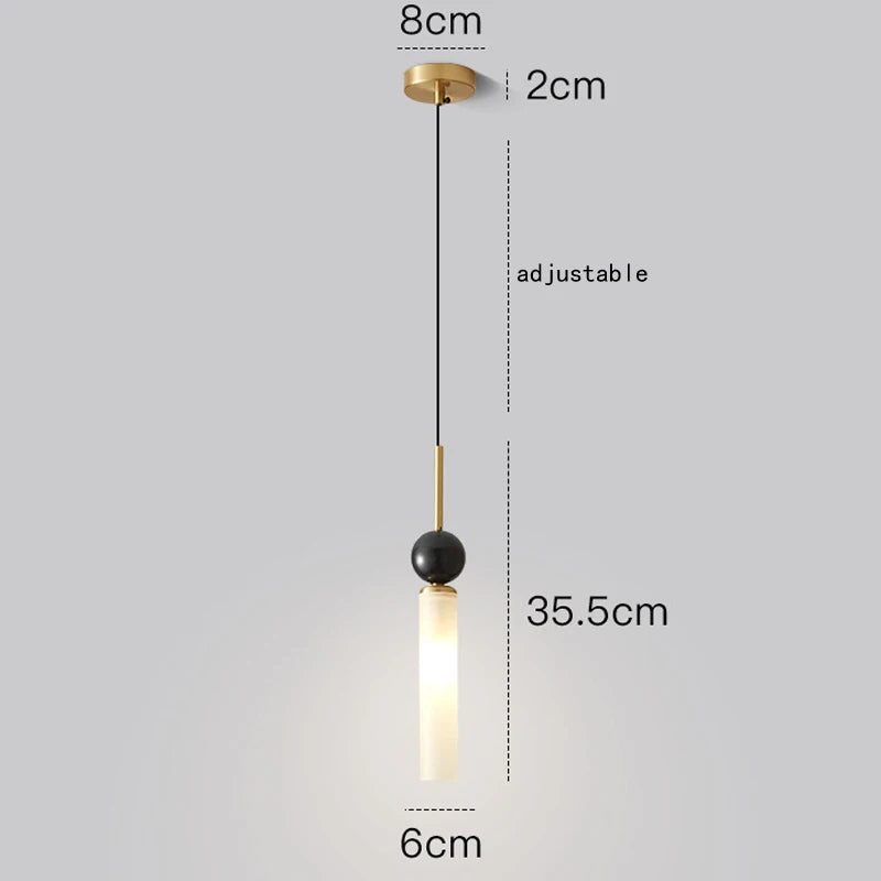 lustre moderne suspendu avec éclairage led décoratif intérieur - vue 8 sur 8
