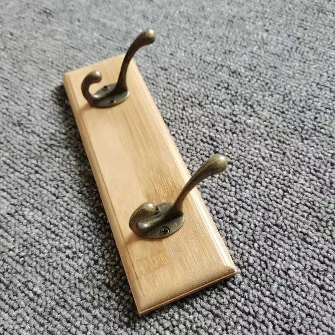 porte-manteau mural en bois pour rangement pratique - vue 9 sur 23