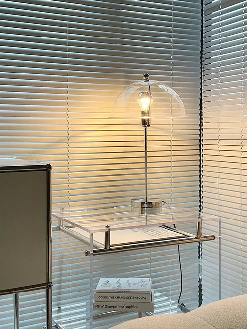 lampadaire led rétro en acrylique avec abat-jour coloré nordique - vue 3 sur 22