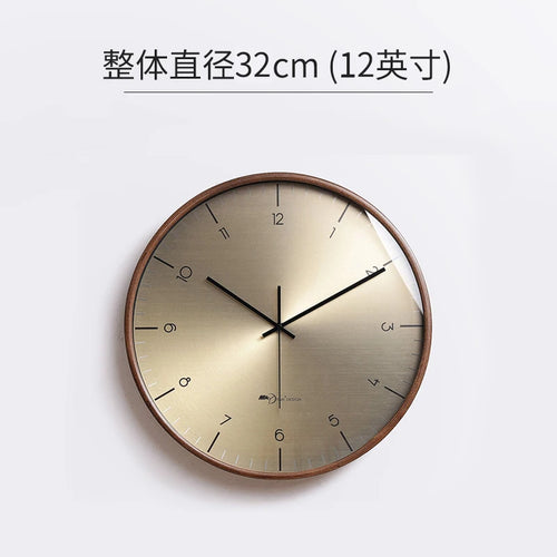 horloge murale moderne en bois massif pour décoration intérieure - vue 10 sur 12