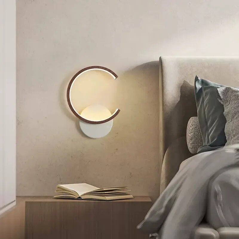 Applique murale LED en bois moderne - vue 3 sur 8