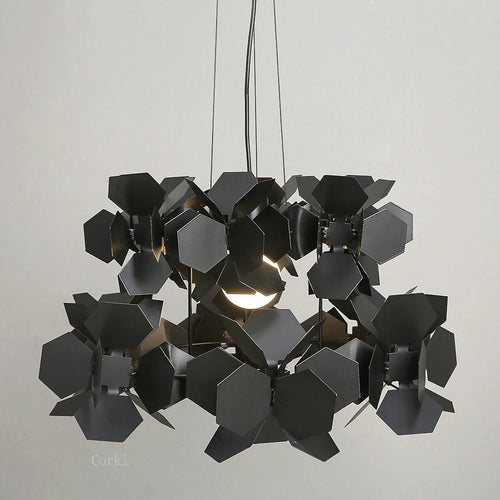 lustre à led moderne en fer pour décoration intérieure - vue 2 sur 8