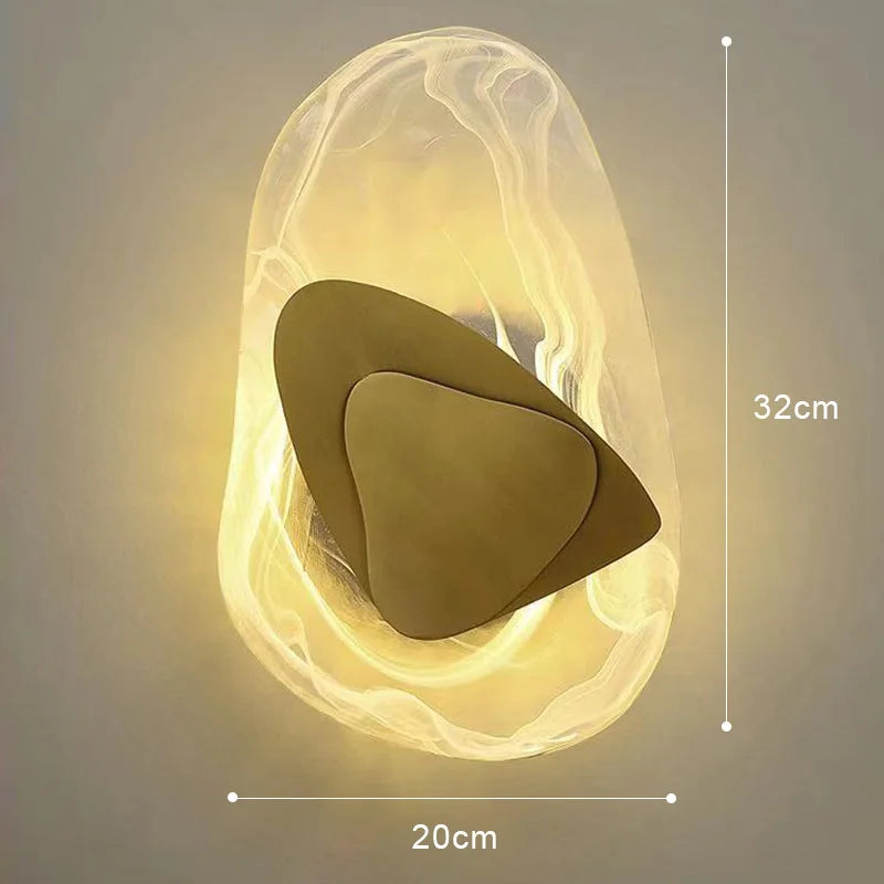 applique murale LED créative en verre pour décoration artistique - vue 8 sur 8