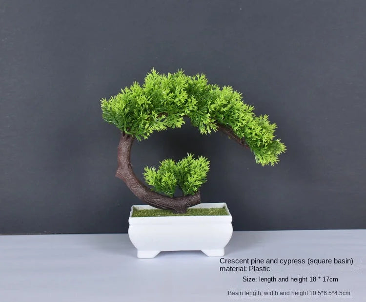 plante artificielle bonsaï en plastique pour décoration intérieure - vue 32 sur 41