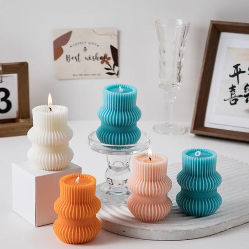 bougies parfumées décoratives personnalisées pour cadeaux invités - vue 4 sur 11