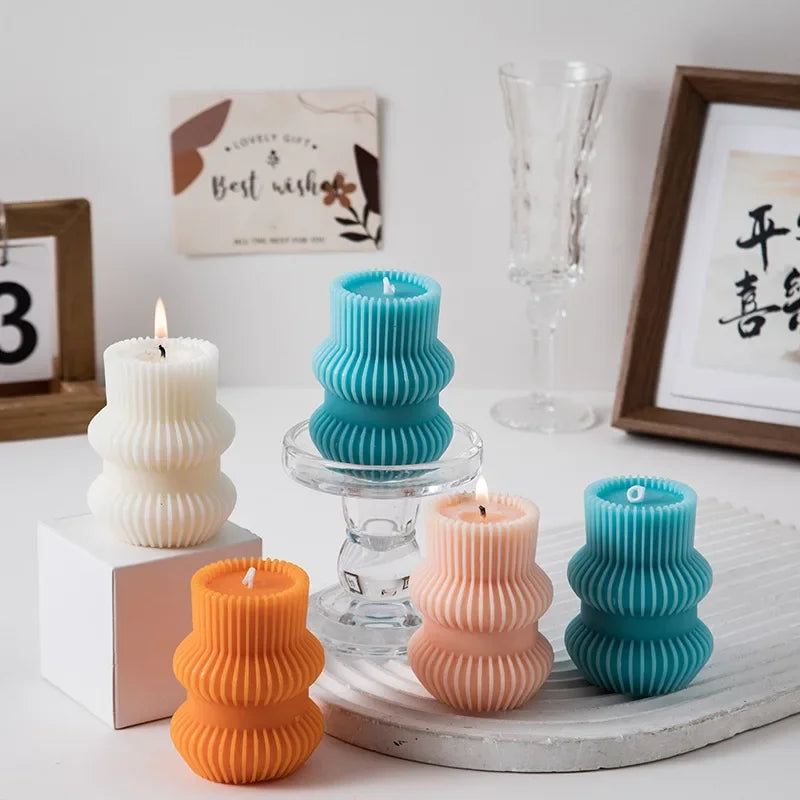 bougies parfumées décoratives personnalisées pour cadeaux invités - vue 3 sur 11