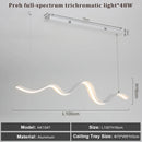 lustre dimmable créatif avec télécommande pour éclairage moderne
