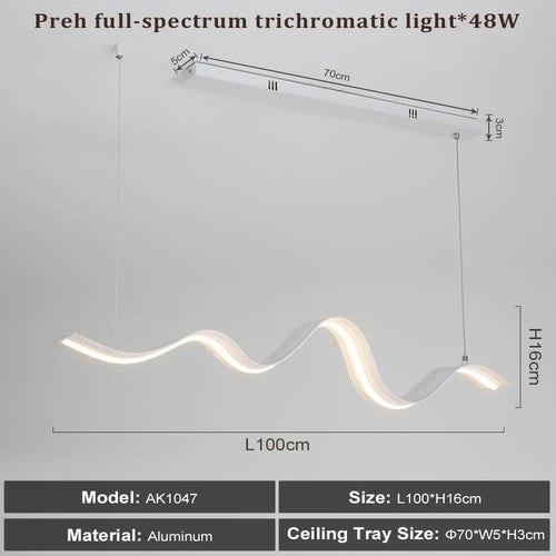 lustre dimmable créatif avec télécommande pour éclairage moderne - vue 7 sur 6