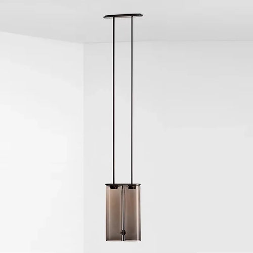 suspension led minimaliste design italien en verre - vue 4 sur 11