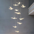 suspension LED décorative en forme d'oiseau idéale pour loft