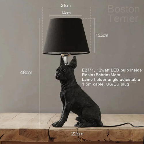 lampe de table led moderne design chiot nordique pour enfants - vue 17 sur 16