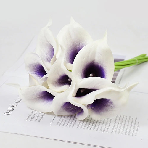 lot de fleurs artificielles lys calla pour mariage et décoration - vue 9 sur 17
