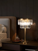 lampe de bureau en cristal de cuivre design moderne luxe