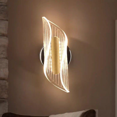Applique murale moderne led acrylique salon intérieur chambre décoration - vue 2 sur 12