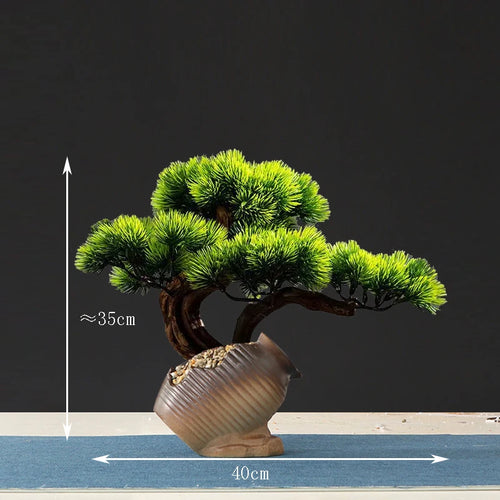 faux arbre bonsaï décoratif pour salon et aménagement paysager - vue 32 sur 36