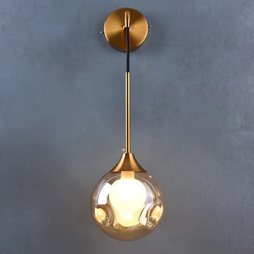 applique murale moderne à led en forme de boule décorative - vue 2 sur 11
