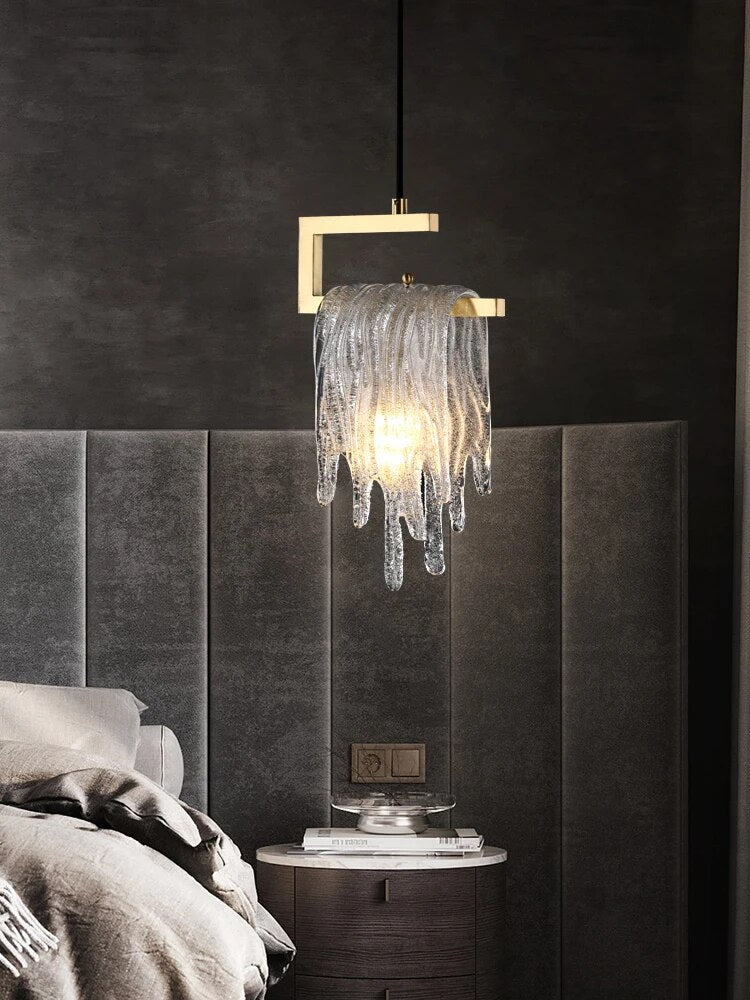 Suspension créative en cuivre pour chambre à coucher - vue 5 sur 6