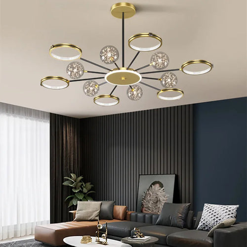 lustre moderne à gradation pour éclairage intérieur élégant - vue 4 sur 23