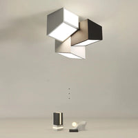 plafonnier géométrique minimaliste moderne simple combinaison lampe d'entrée