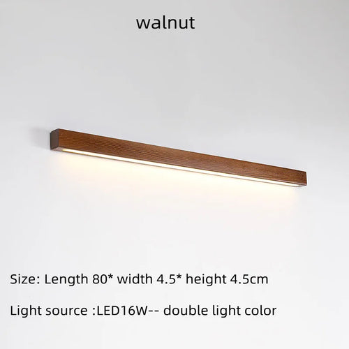 Applique murale LED double couleur en bois de noyer - vue 12 sur 12