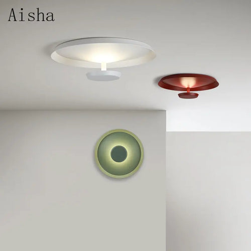 plafonnier led circulaire design créatif pour décoration intérieure - vue 2 sur 9