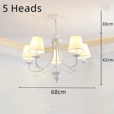 lustre en fer forgé noir et blanc design intérieur moderne - vue 9 sur 23