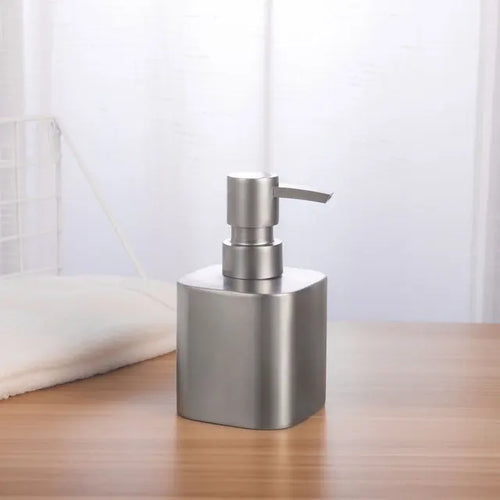 distributeur de savon en acier inoxydable pour salle de bain - vue 3 sur 11